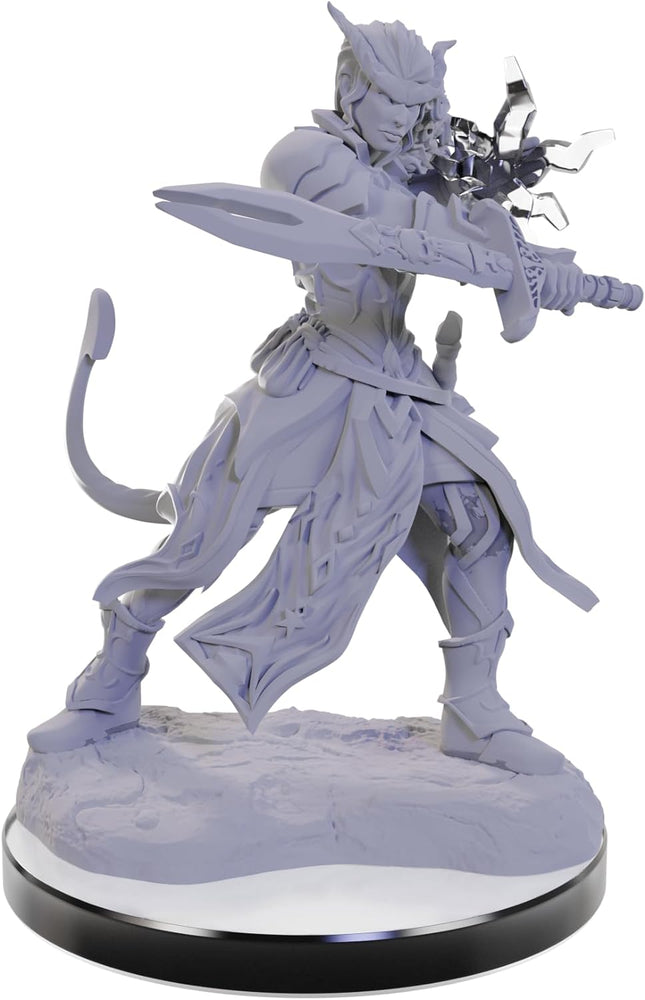 WizKids D&D Nolzur's Marvelous Miniatures: Tiefling Warlocks Dungeons and Dragons Unpainted Miniatures