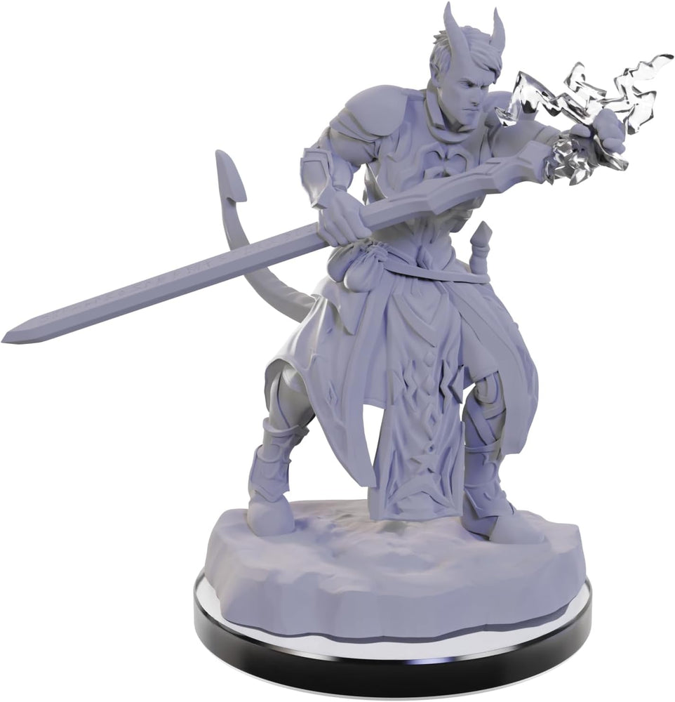 WizKids D&D Nolzur's Marvelous Miniatures: Tiefling Warlocks Dungeons and Dragons Unpainted Miniatures