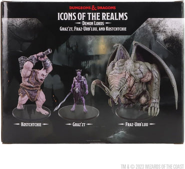 WizKids D&D Icons of The Realms: Demon Lords - Graz'zt, Fraz Urb'luu, and Kostchtchie