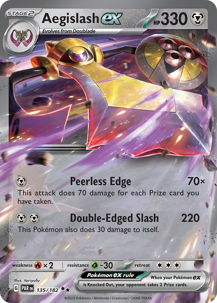 Aegislash ex (135/182) [Scarlet & Violet: Paradox Rift]